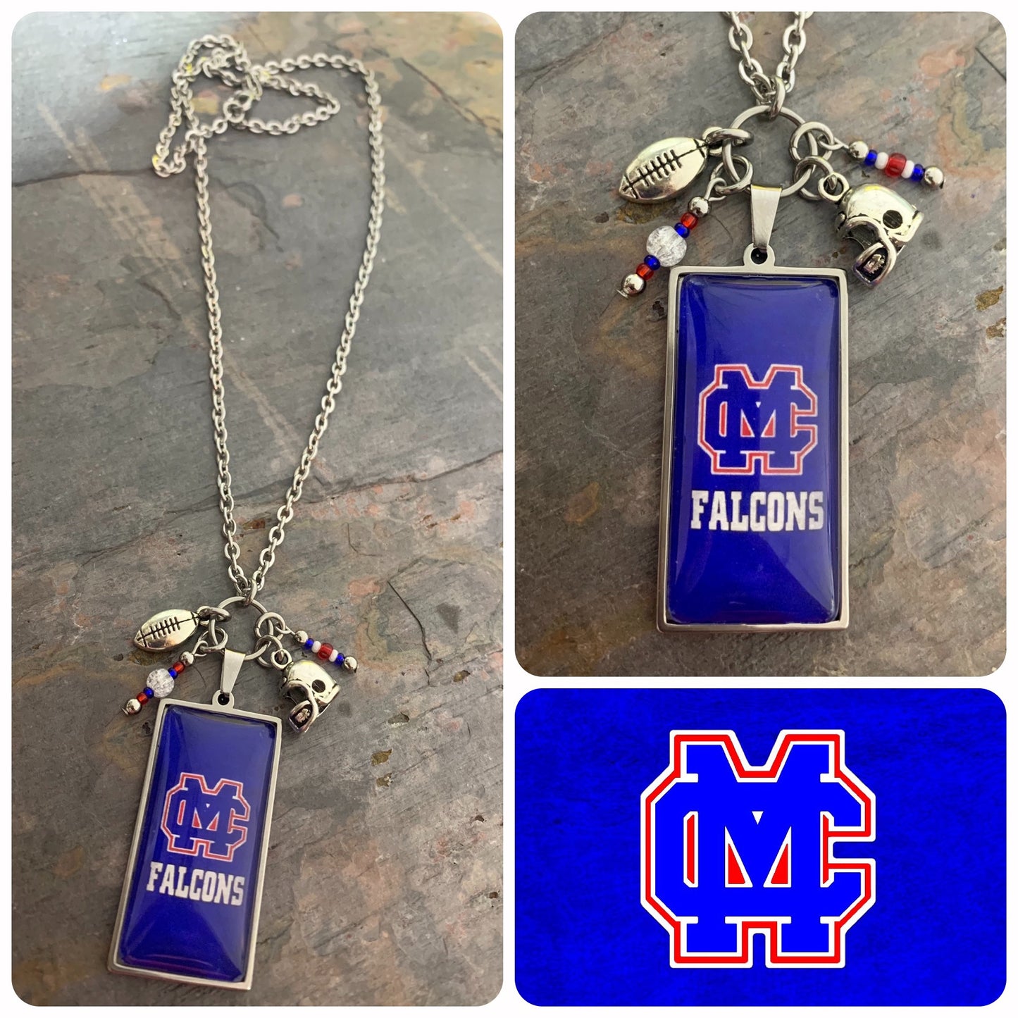 School Spirit Necklace (Customized with your school)